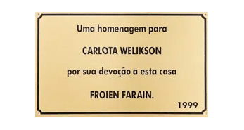 Uma homenagem para Carlota Welikson