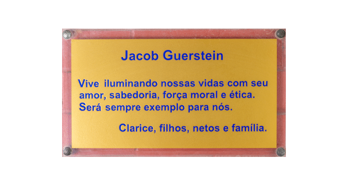 Jacob Guerstein, de Clarice, filhos, netos e família